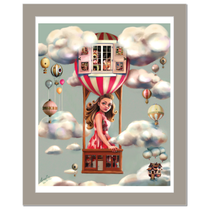 'Always getting carried away' Matted Fine Art Giclee Prints