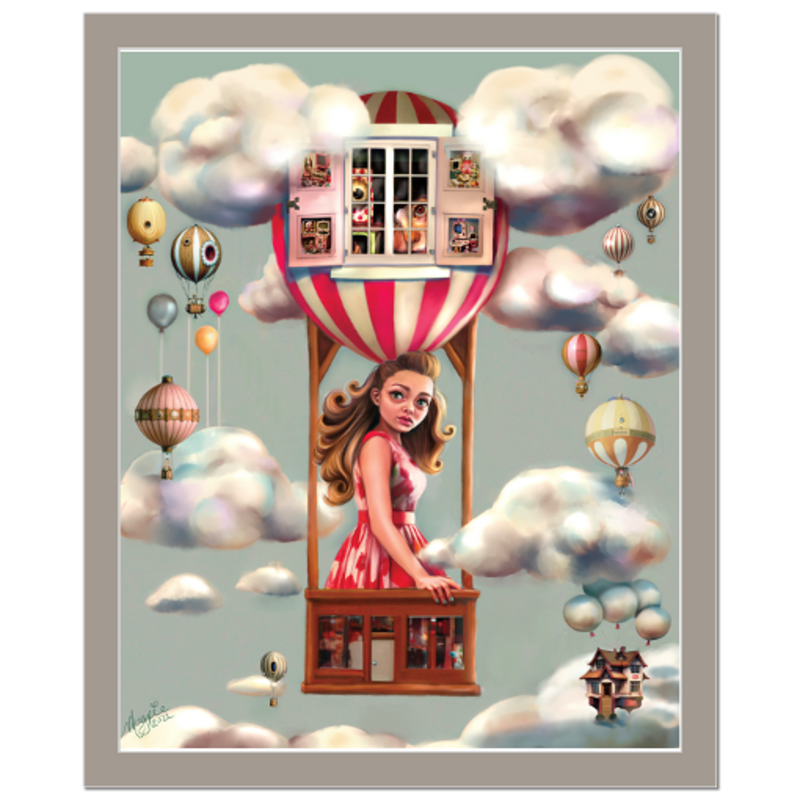 'Always getting carried away' Matted Fine Art Giclee Prints