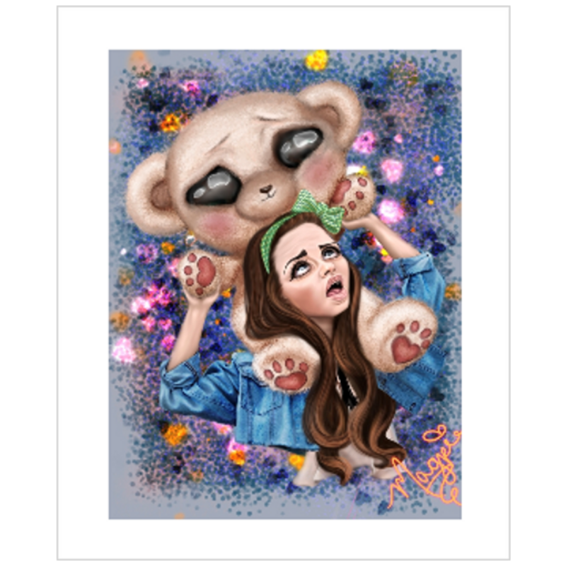 Winifred and Thaddeus' love story giclee print