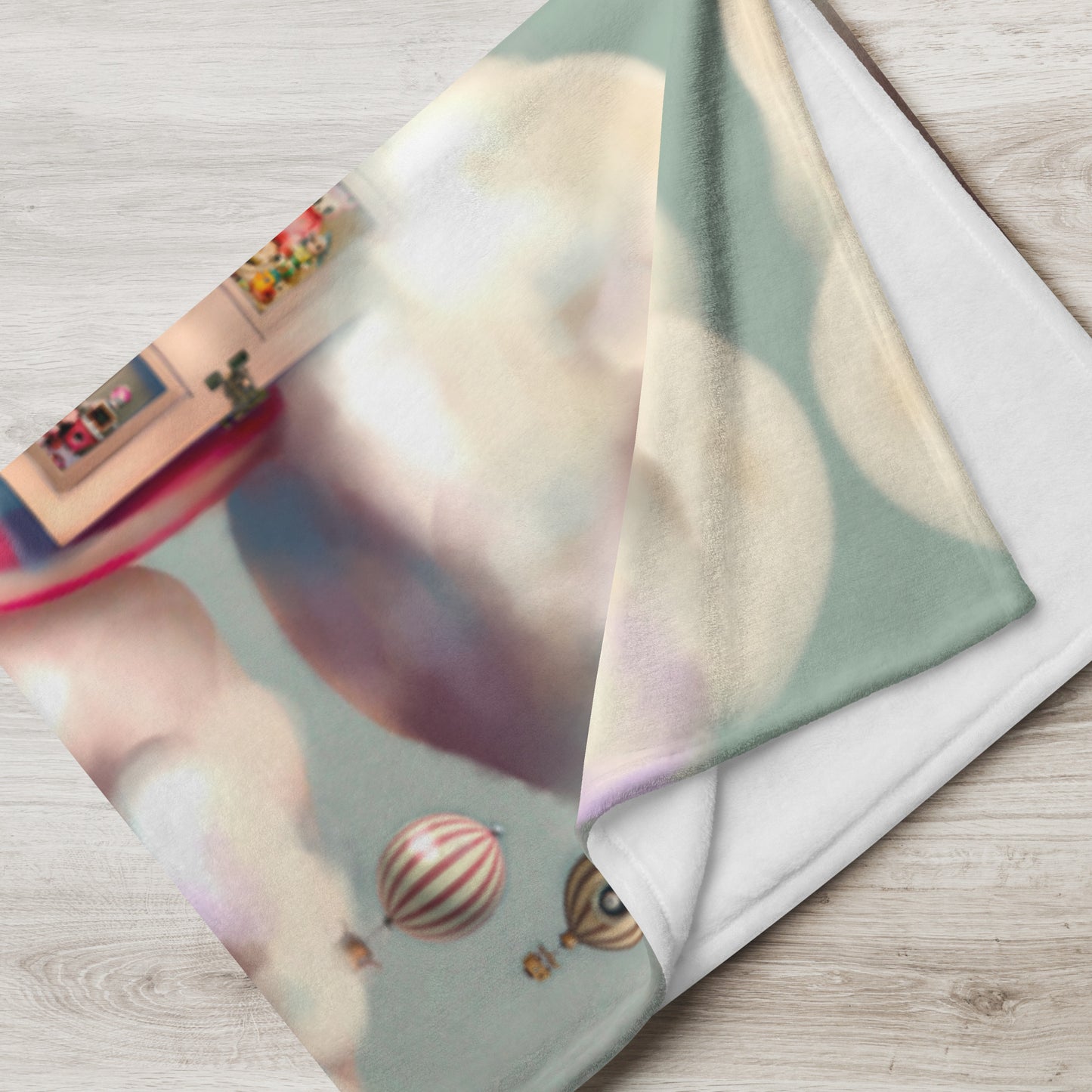 'always getting carried away' snuggle blanket